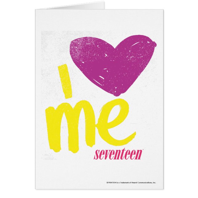 Cartão Mim coração mim roxo/amarelo (Frente)