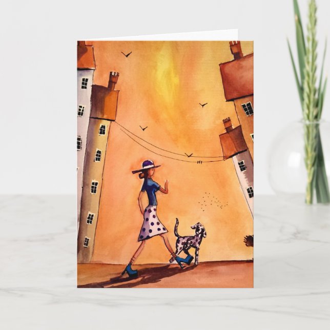 Cartão Mim e o Dalmatian (Frente)