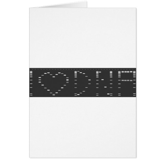 Cartão Mim gel do ADN do coração (Frente)