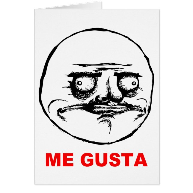 Cartão Mim Gusta (texto) (Frente)