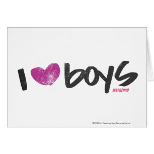 Cartão Mim meninos do coração roxos