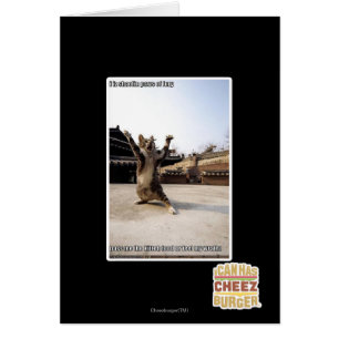 Cartão Mim patas do shaolin do iz da fúria