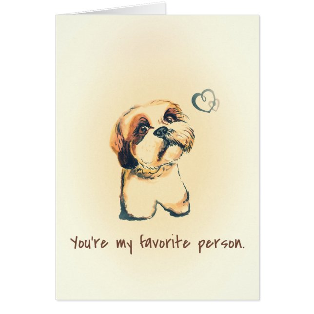 Cartão Mim tzu de shih não (Frente)