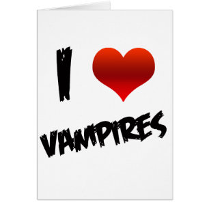 Cartão Mim vampiro do coração