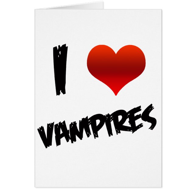 Cartão Mim vampiro do coração (Frente)