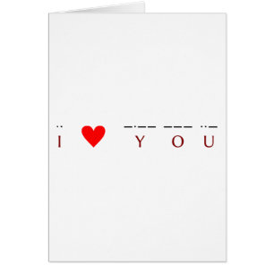 Cartão Mim ♥ você ·· ♥ -·-- --- ··-