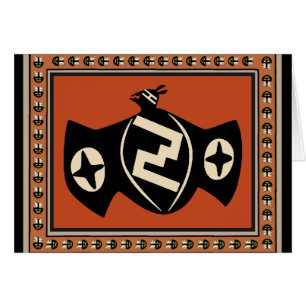 Cartão Mimbres Tribal Bat