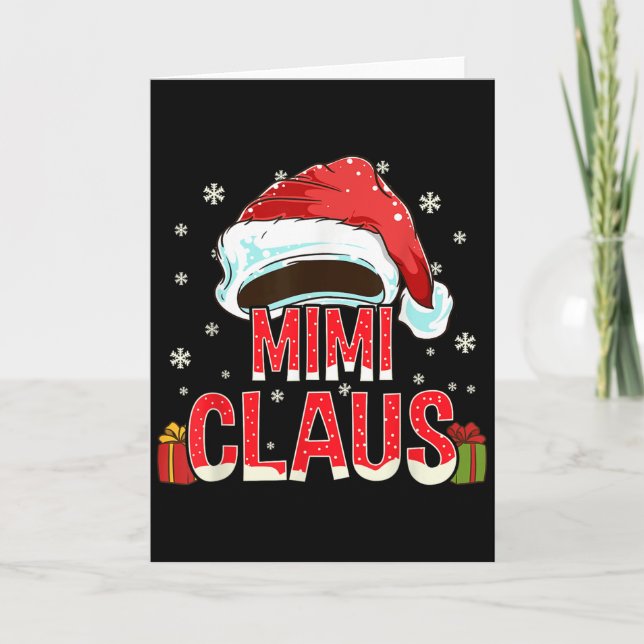 Cartão Mimi Claus Shirt Group Matching Family Christmas  (Frente)
