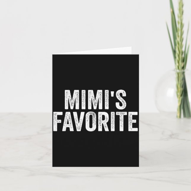 Cartão Mimi's Favorite Funny Granhild  (Frente)
