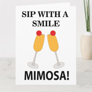 Cartão Mimosa Beba Com Um Sorriso Mimosa