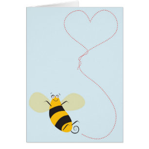 Cartão Mina da abelha!