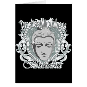 Cartão Mindfulness Buddha da prática