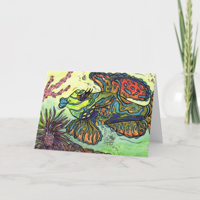 Cartão Mindy os peixes do mandarino (Frente)