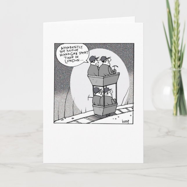 Cartão Miners blank greeting card (Frente)