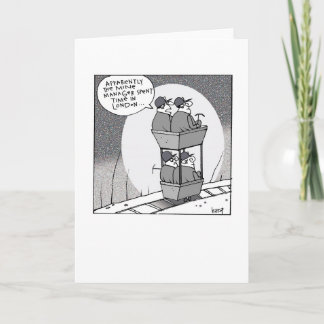 Cartão Miners blank greeting card