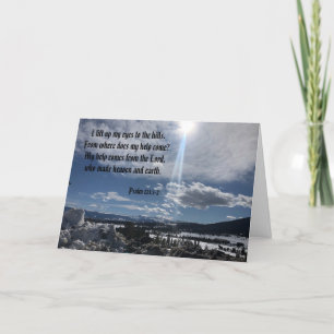 Cartão Minha Ajuda Vem Do Senhor Psalm 121