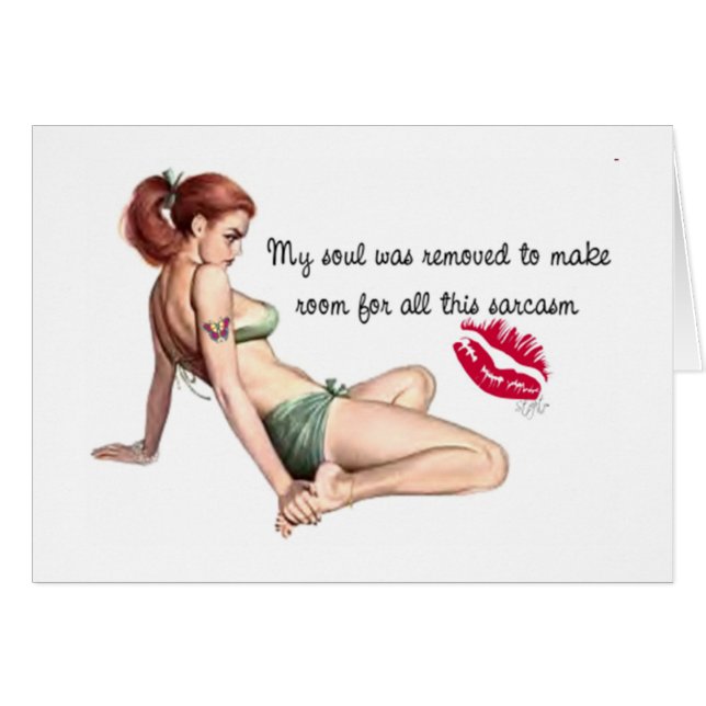 Cartão Minha alma foi removida (Frente Horizontal)