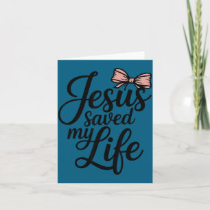 Cartão Minha Camisa Jesus Salvou a Vida Arco Religião