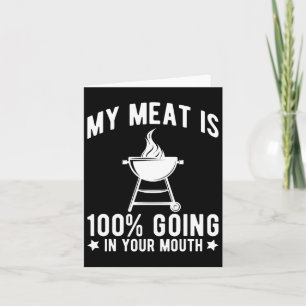 Cartão Minha Carne Está Indo 100% Na Sua Grelha De Churra