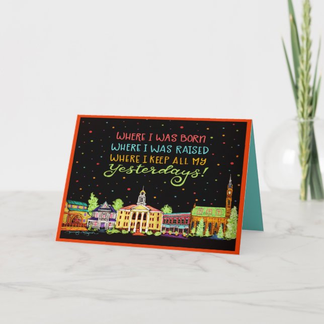 Cartão Minha cidade natal (Frente)