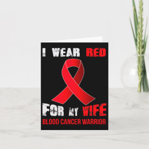 Cartão Minha Esposa - Meu Cancer de Sangue Guerreiro