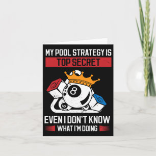 Cartão Minha Estratégia De Piscina É Secreta, Mesmo Eu Nã