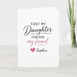 Cartão Minha Filha Personalizada Para Sempre Minha Amiga