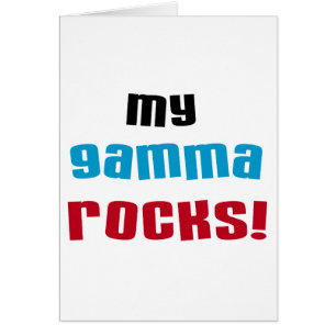Cartão Minha Gama Rocks T-shirts e presentes