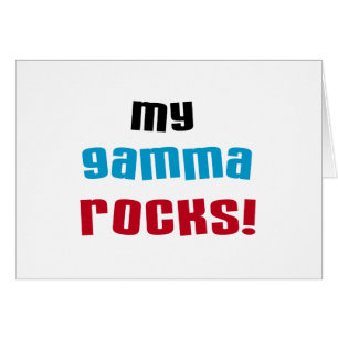 Cartão Minha Gama Rocks T-shirts e presentes