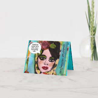 Cartão minha gordura do inverno é ida notecard-finally