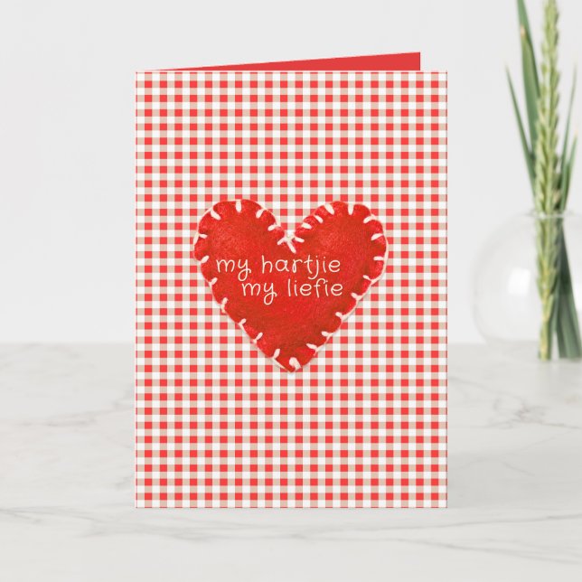 Cartão Minha Hartjie, Minha Placa de Coração Aplicável (Frente)