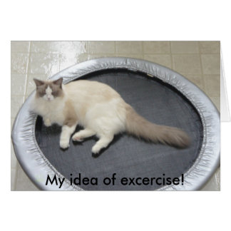 Cartão Minha ideia de excercismo!