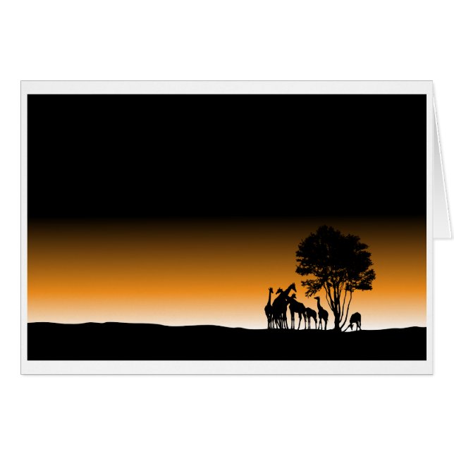 Cartão Minha linda África (Frente Horizontal)