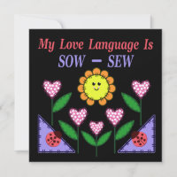 Minha Linguagem De Amor É Sow - Sew