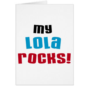 Cartão Minha Lola Rocks T-shirts e presentes