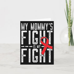 Cartão Minha Luta De Mamãe É Minha Luta Contra O Cancer D