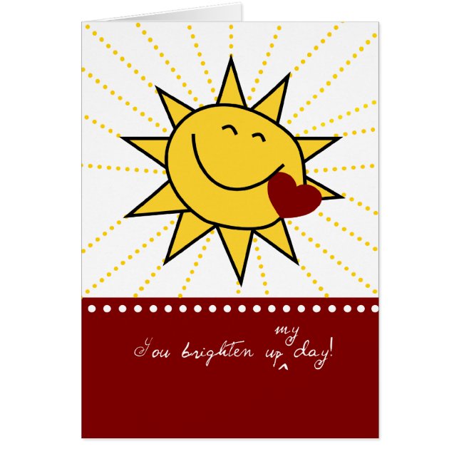 Cartão Minha luz do sol (Frente)
