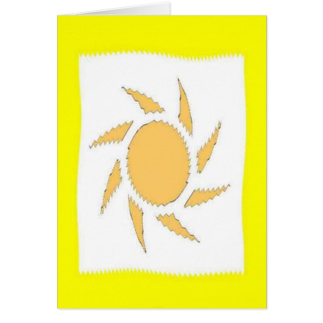 Cartão Minha luz do sol (Frente)