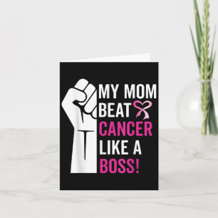 Cartão Minha Mãe Bate No Cancer Da Mama Como Um Sobrevive