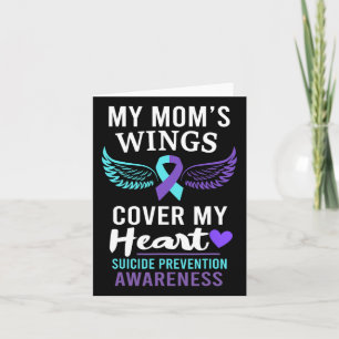 Cartão Minha Mãe Cobrir Wings Heart Suicídio Sensibilizaç