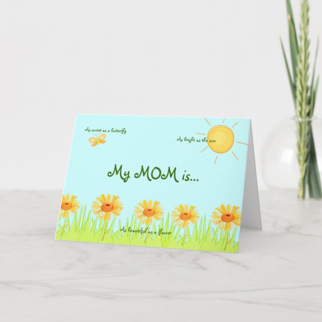 Cartão Minha Mãe É (Frente)