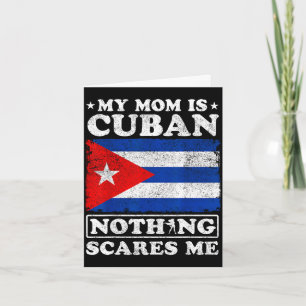 Cartão Minha mãe é cubana nada me assusta dia das mães cu