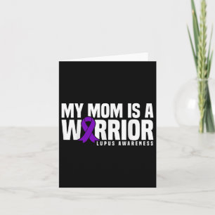 Cartão Minha Mãe É Uma Consciência De Lupus De Fita Roxo