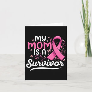 Cartão Minha Mãe É Uma Sobrevivente Que Apoia O Cancer Da