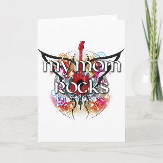 Cartão Minha mãe Rocks
