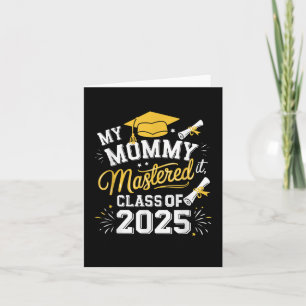 Cartão Minha Mamãe Fez O Cl De Graduação De Mestrados De