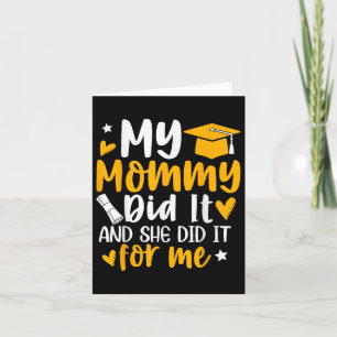Cartão Minha Mamãe Se Formou, A Mãe Orgulha Chi