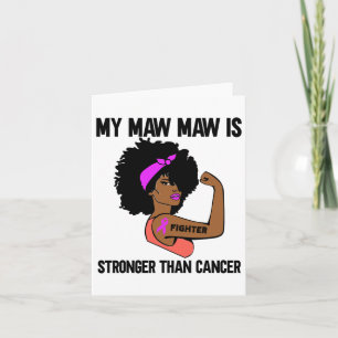 Cartão Minha Maw Maw É Mais Forte Que A América Africana 