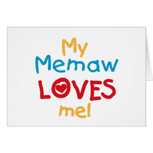 Cartão Minha memória me ama T-shirts e presentes