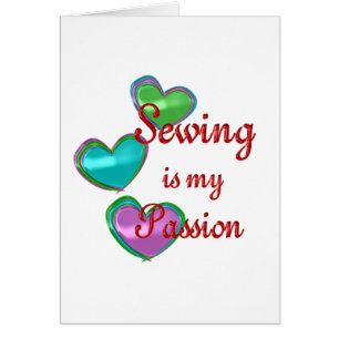 Cartão Minha paixão Sewing